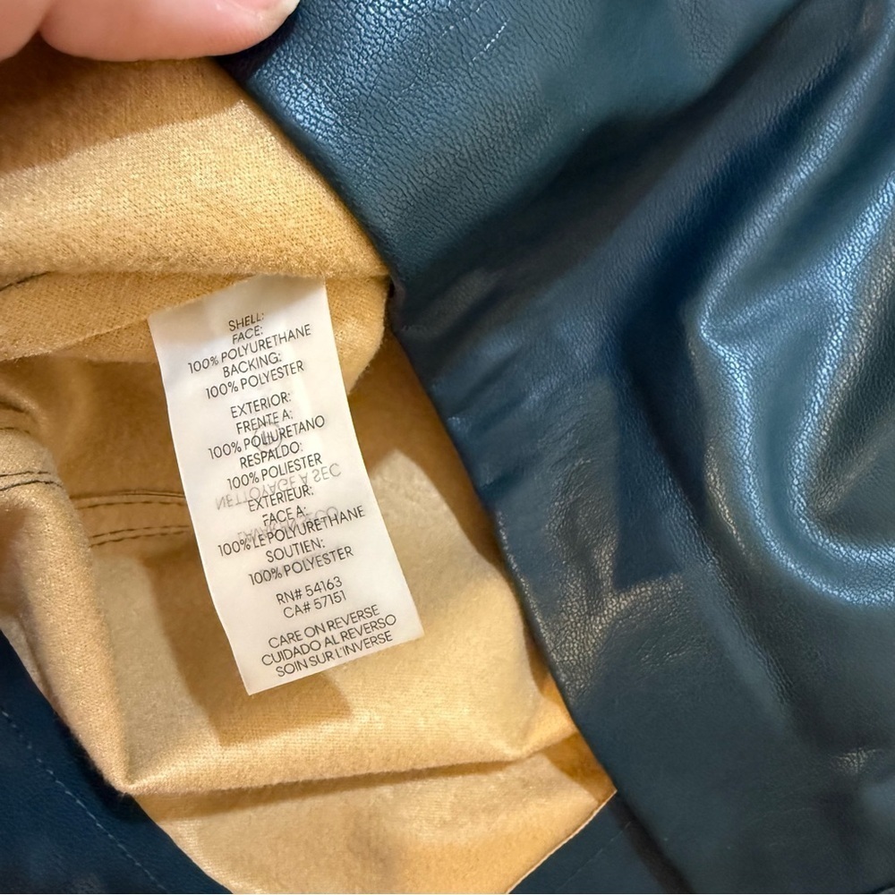 Calvin Klein green faux leather dress - Picture 10 of 11